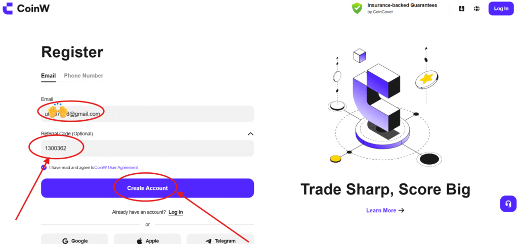 How to Find CoinW Referral Code